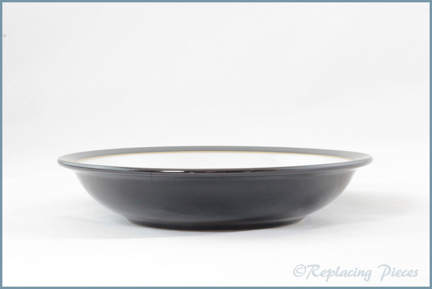 Denby - Jet - 8 1/4" Rimmed Bowl (Black)