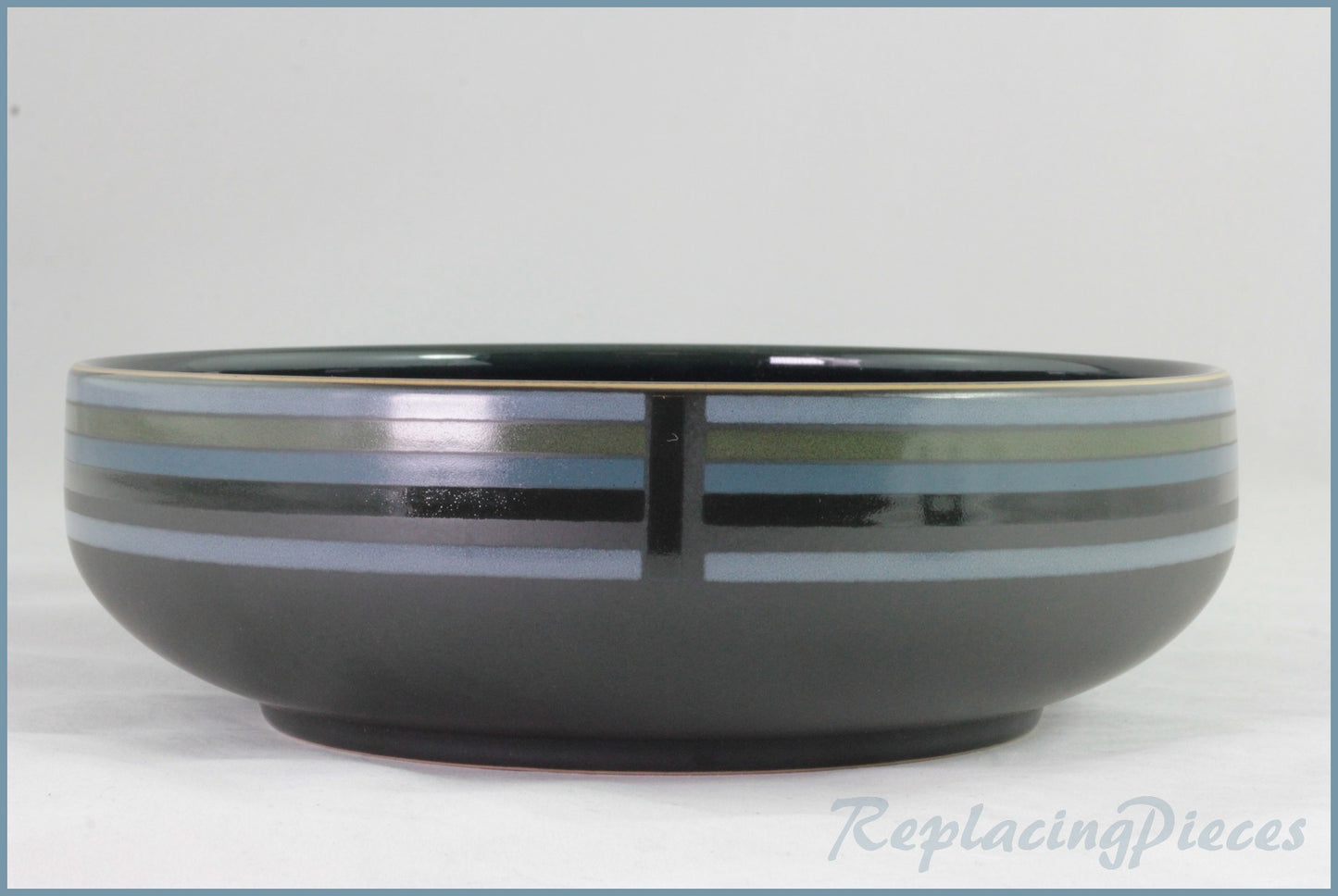Denby - Jet - 9 1/2" Salad Bowl (Stripes)