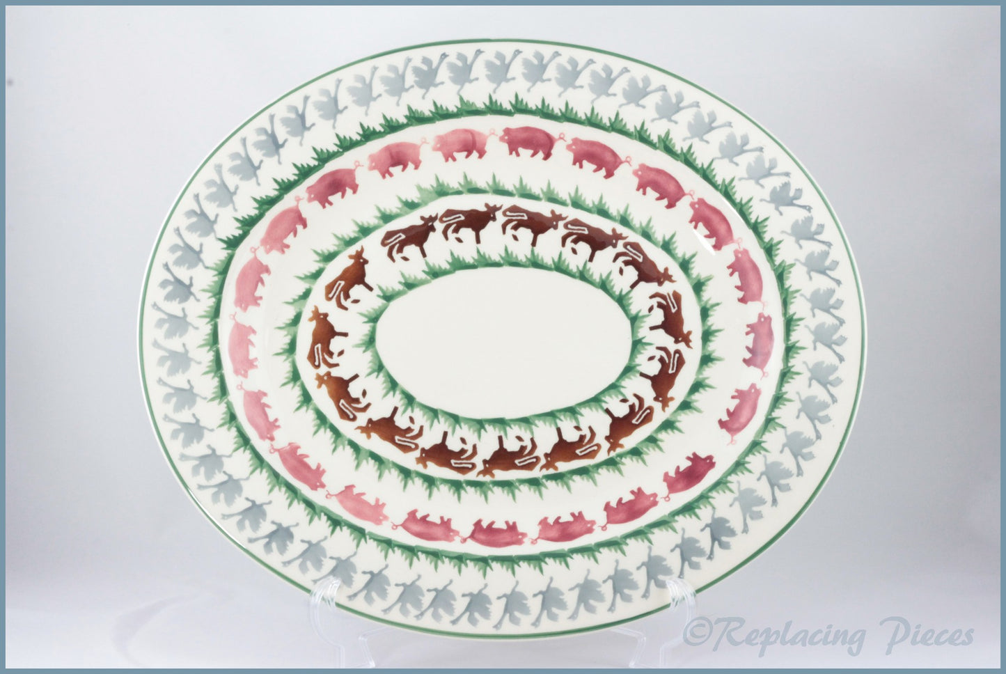 Emma Bridgewater - Farmyard - 15 3/4" Oval Platter