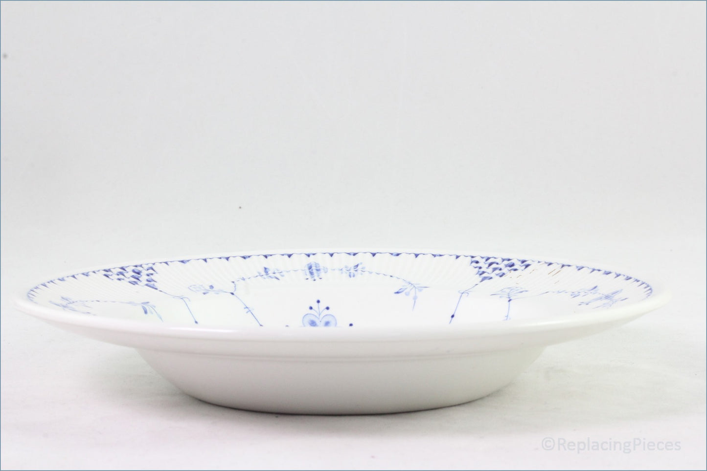 Furnivals - Denmark Blue - 8" Rimmed Bowl