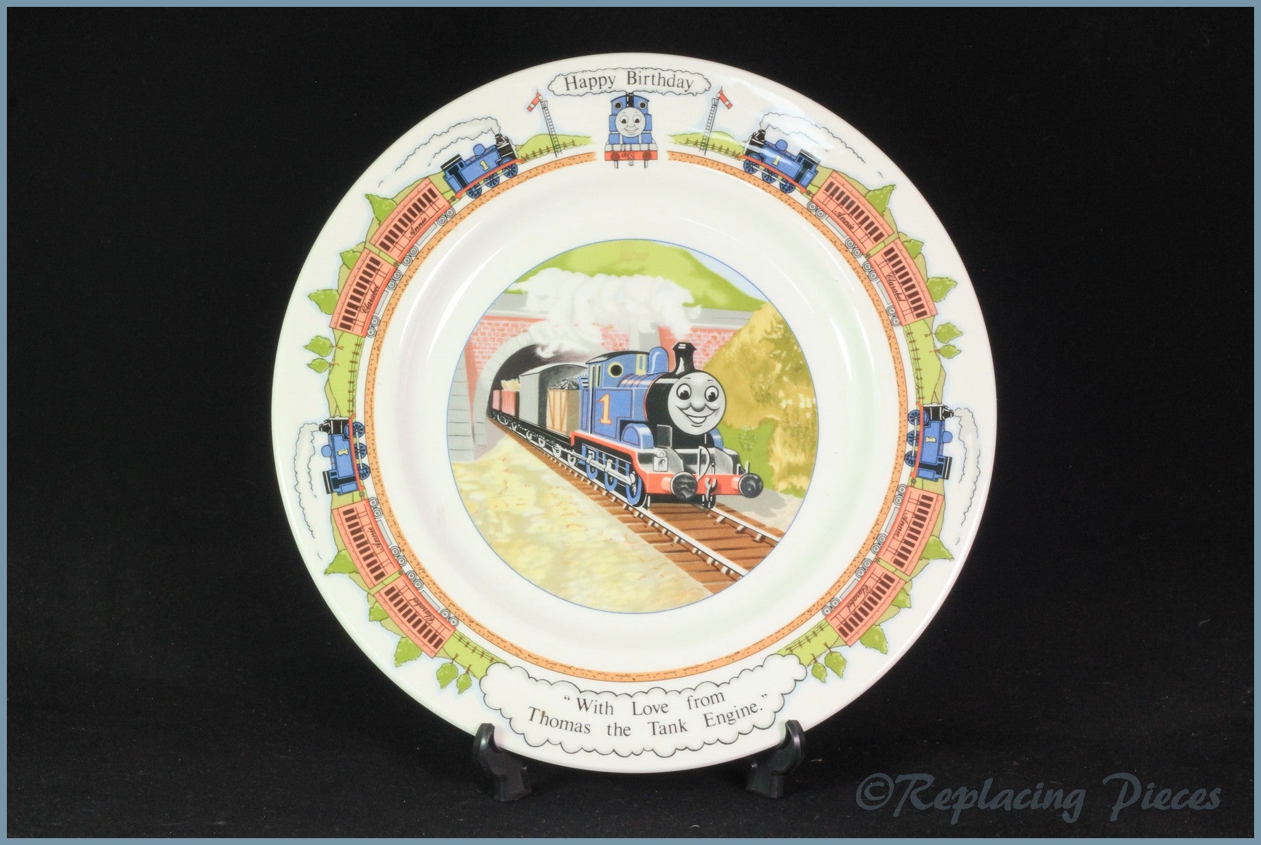 Wedgwood - Thomas The Tank Engine - Dinner Plate 'Happy Birthday'