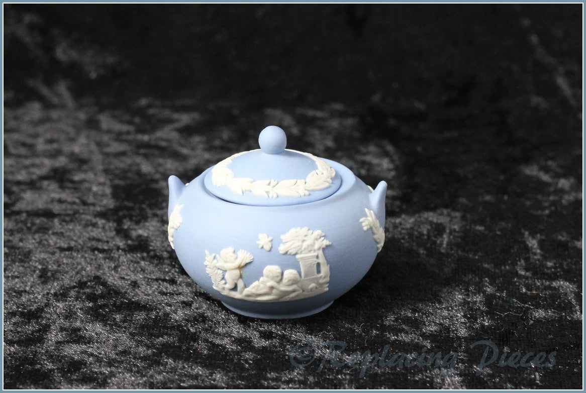Wedgwood - Jasperware - Pale Blue - Miniature Tea Set