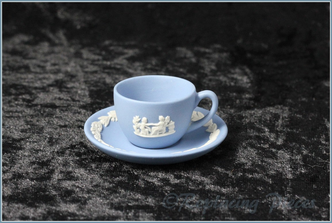 Wedgwood - Jasperware - Pale Blue - Miniature Tea Set