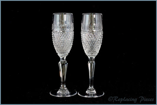 (DU1) Dartington - Hall Collection - Pair Of Champagne Flutes