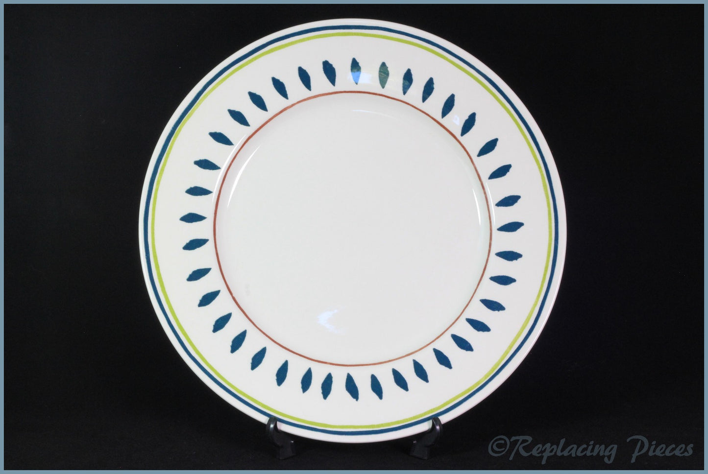 Habitat - Santa Cruz - Dinner Plate (Rim Pattern)