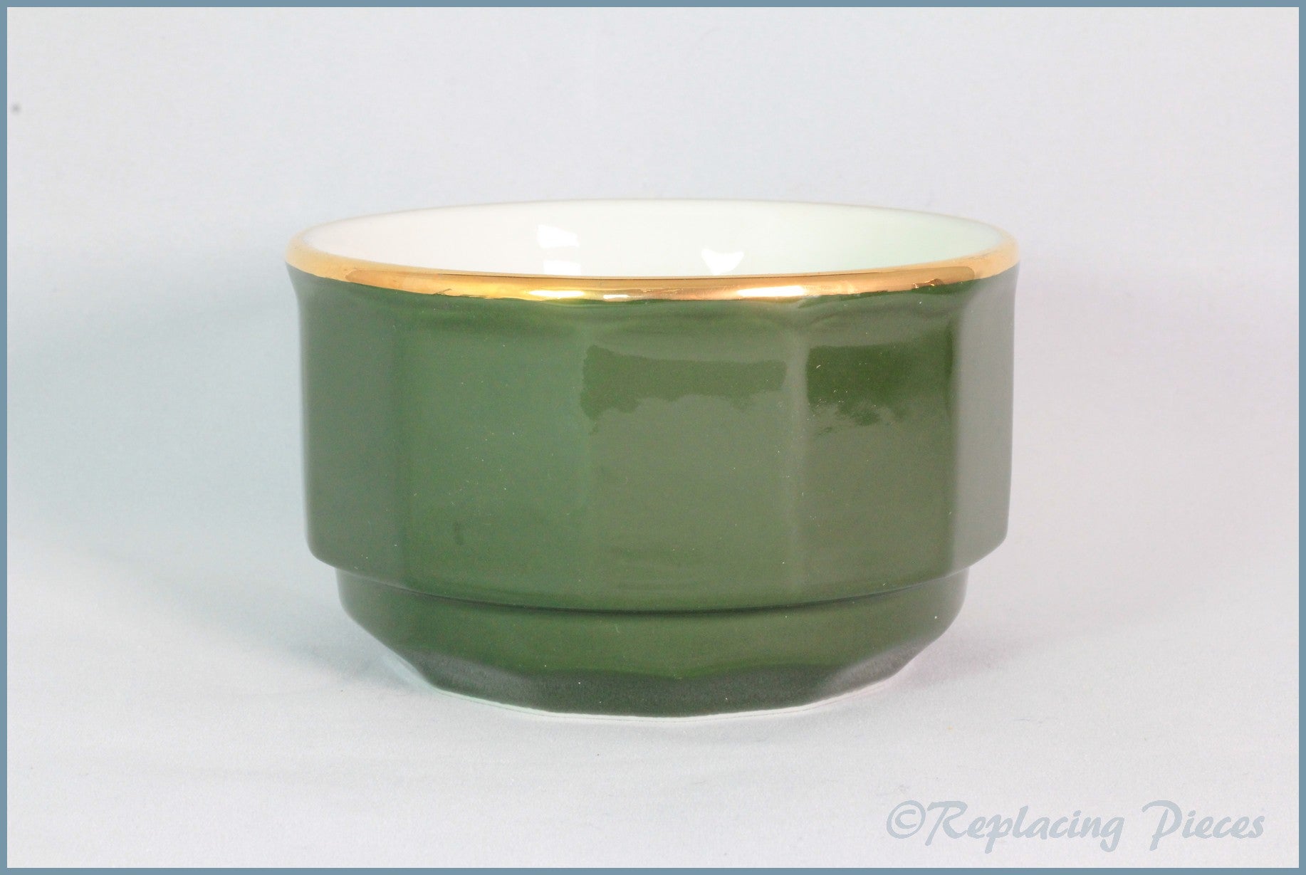 Apilco - Bistro (Green & Gold) - Sugar Bowl