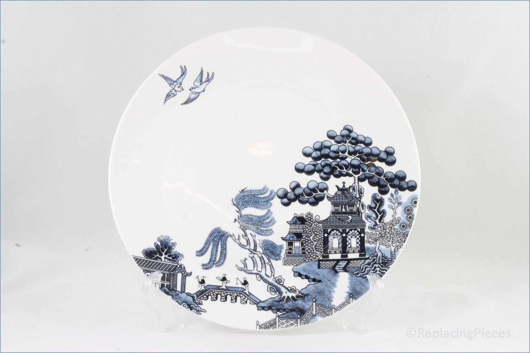 Blue willow cheap dinner plate