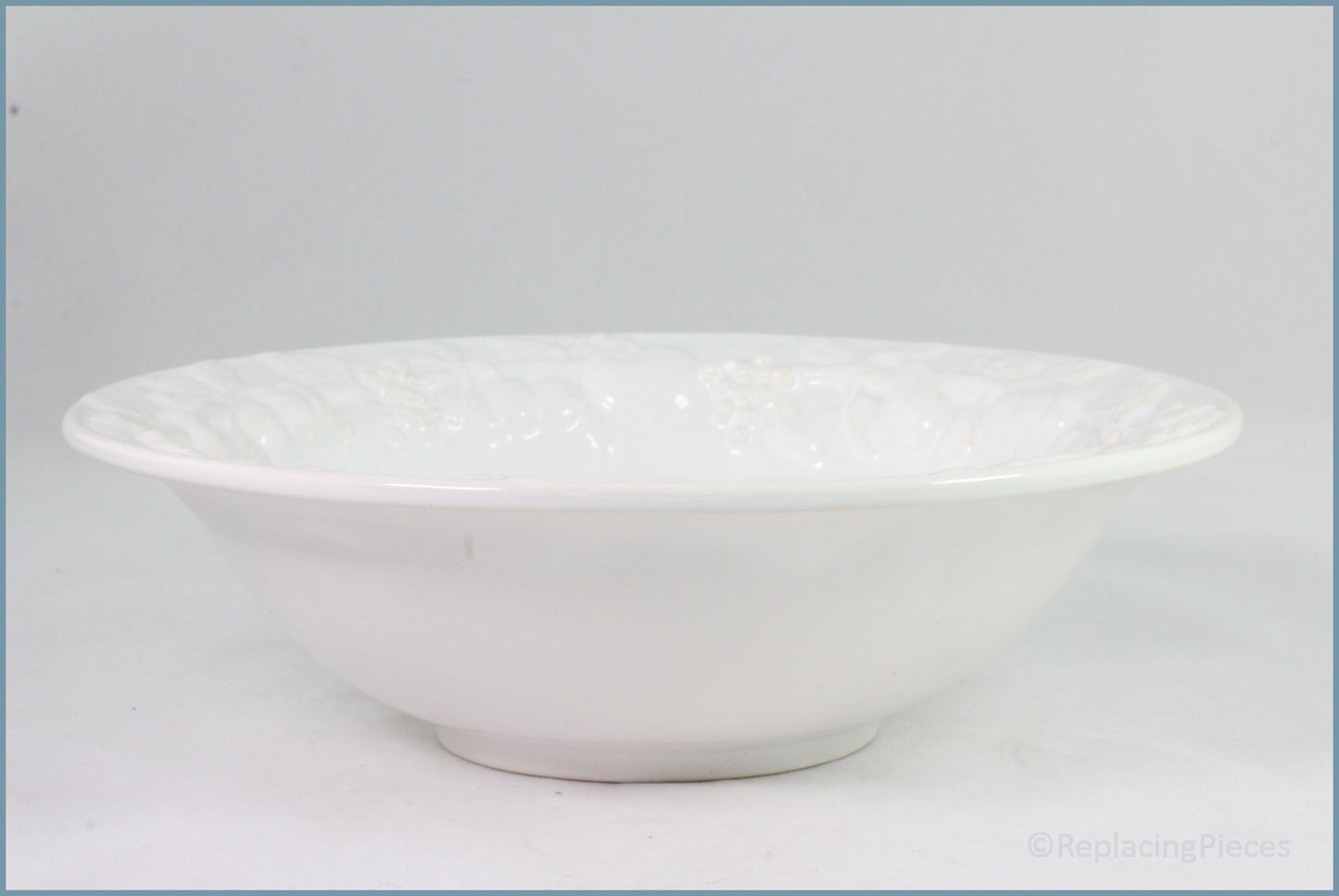 Marks & Spencer - White Embossed - 10" Salad Bowl