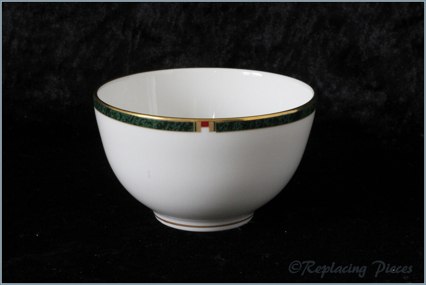Royal Worcester - Carina (Green) - Open Sugar Bowl