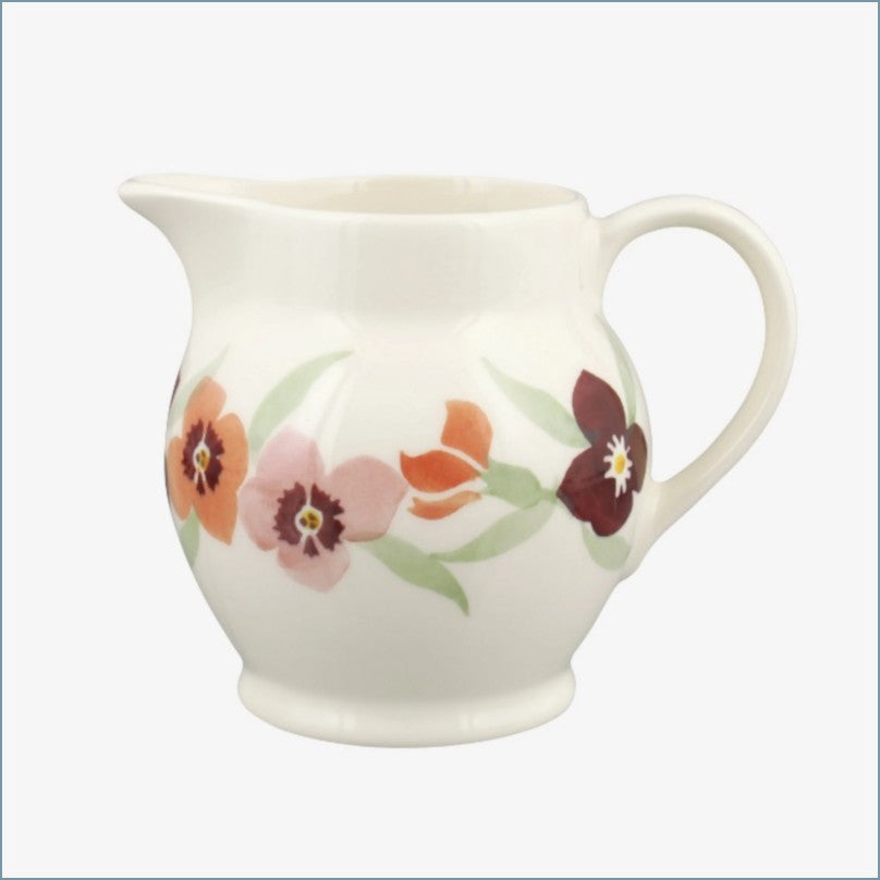 Emma Bridgewater - Pink Wallflower - 1/2 Pint Milk Jug