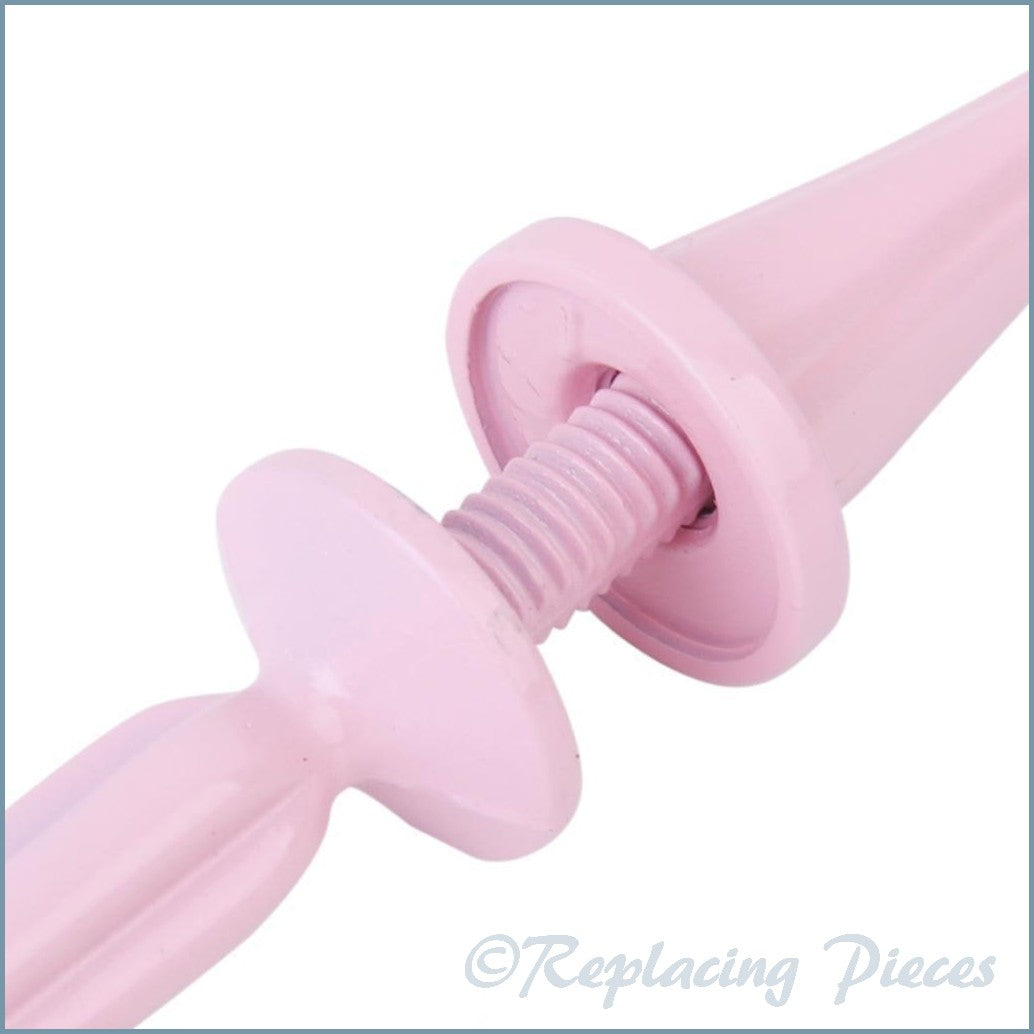 3 Tier - Ornate Handle Cake Stand Kit - Pink