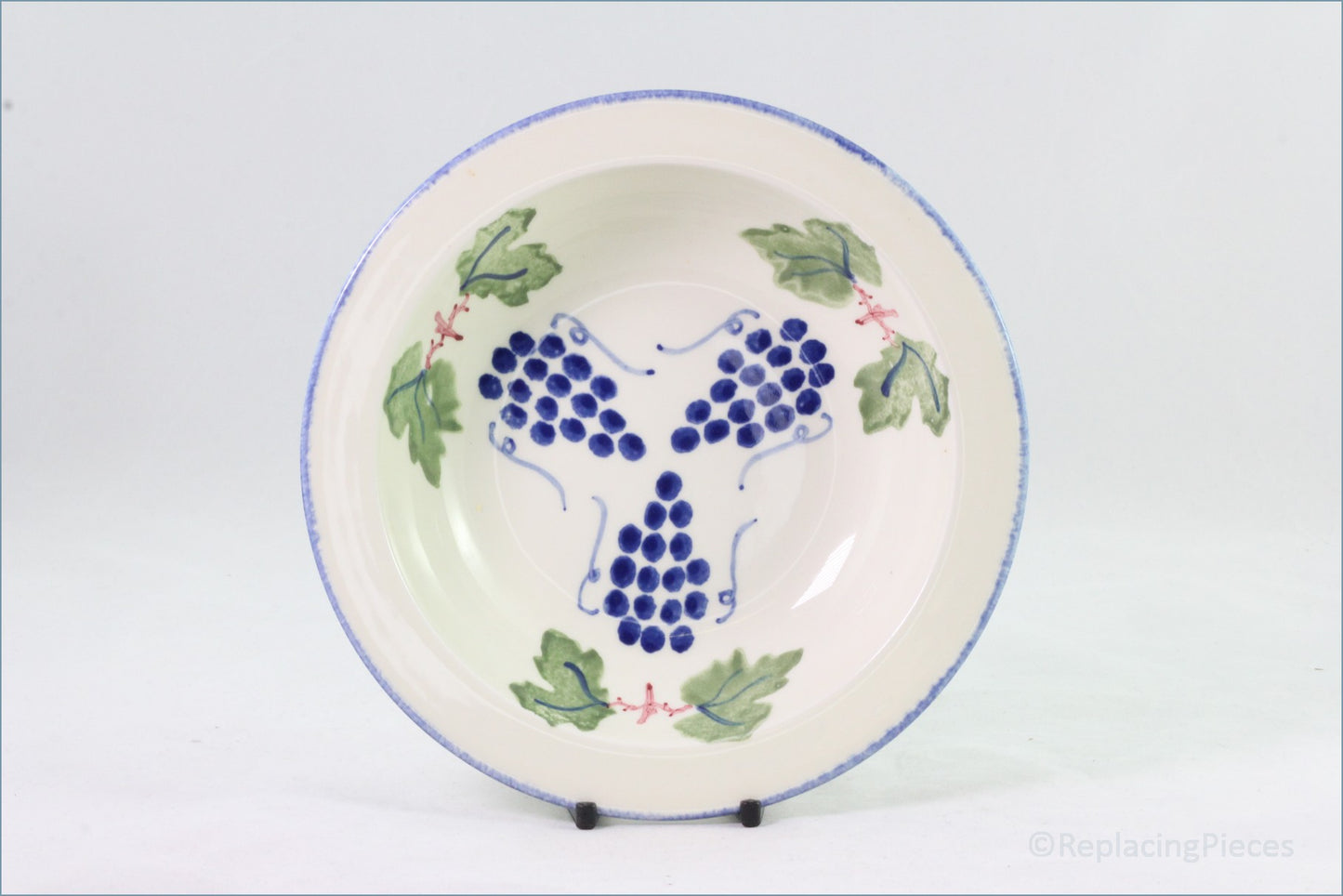 Poole - Dorset Fruit - 7 1/4" Rimmed Cereal Bowl (Grapes)