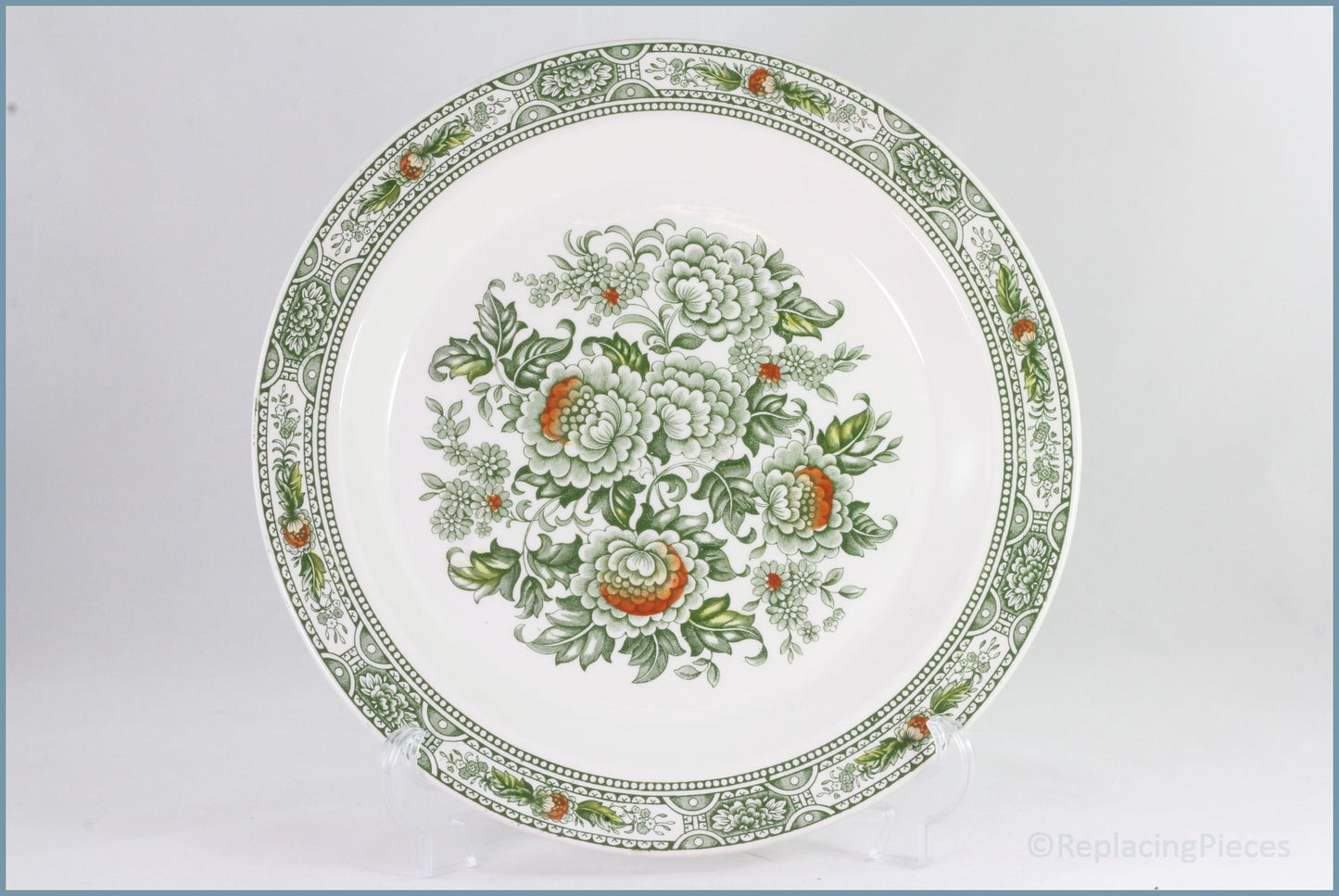 Ridgway - Canterbury (Green) - 11 7/8" Round Platter