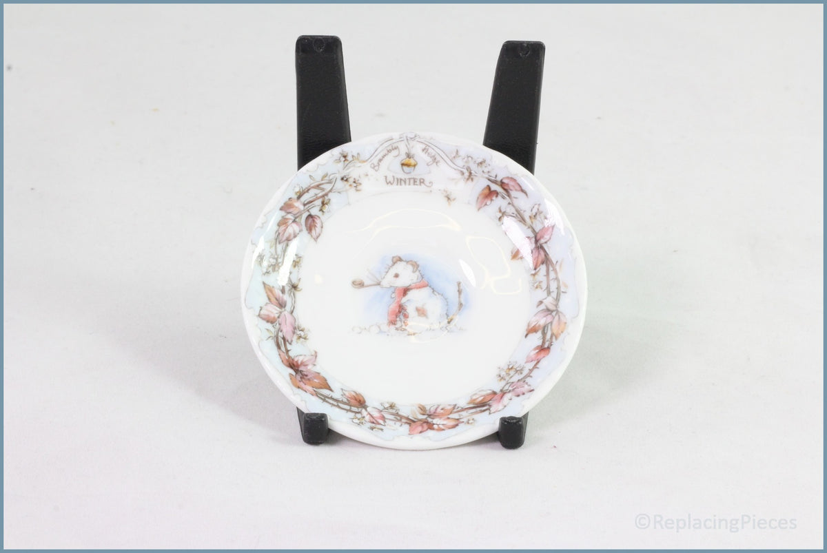 Royal Doulton Brambly Hedge Miniature Tea Set Tea Saucer (Winter
