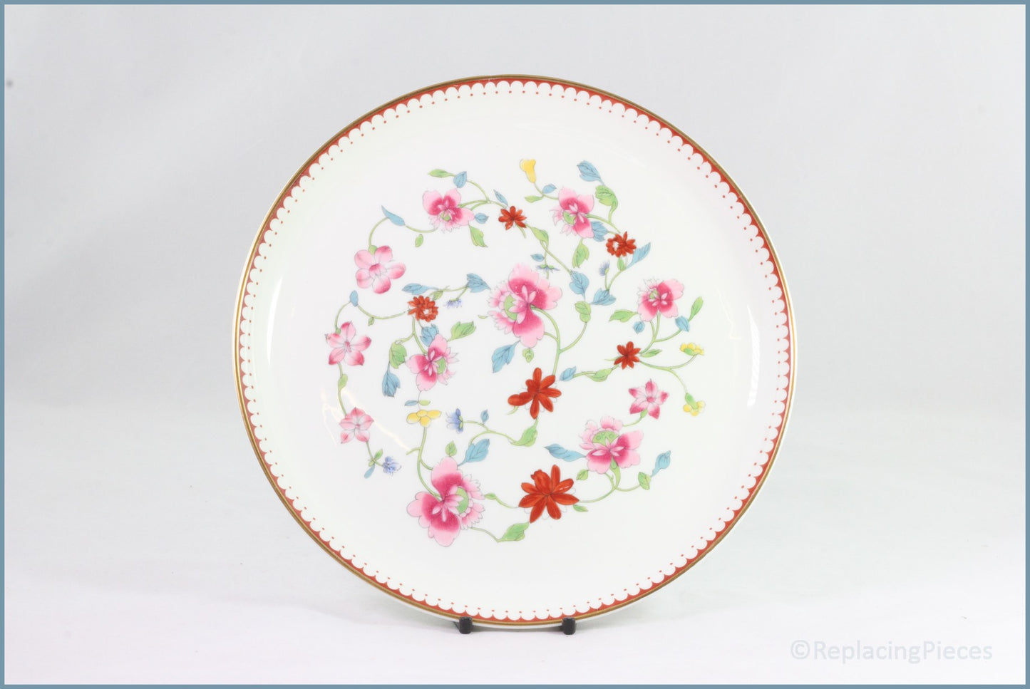 Royal Worcester - Astley (Dr Walls Period) - 9 1/8" Bread & Butter Serving Plate