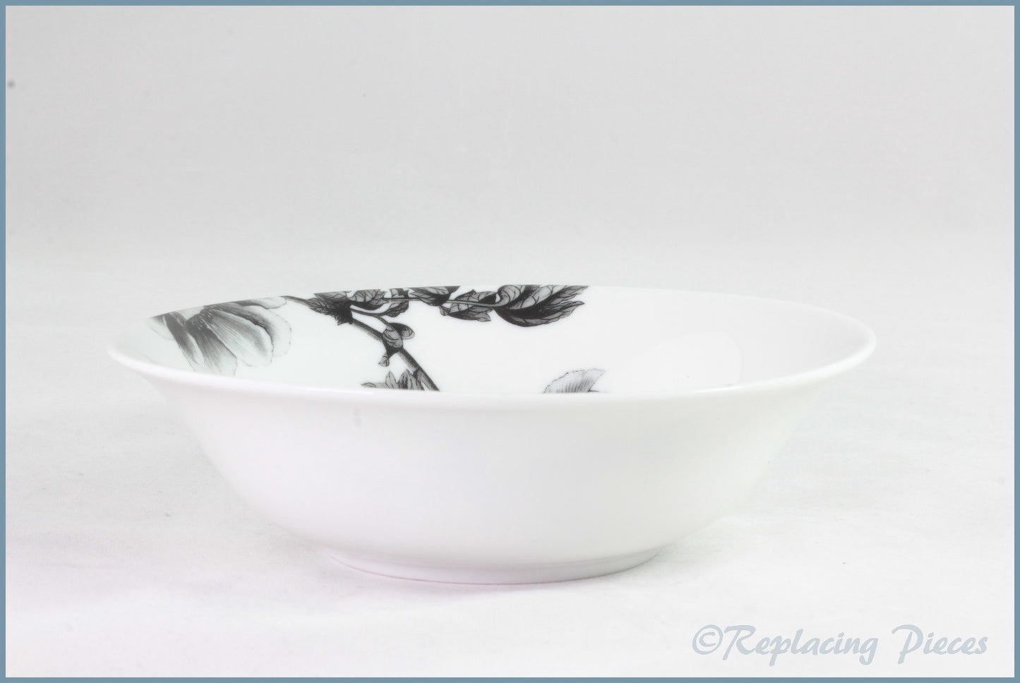 Royal Worcester - Black Peony - Cereal Bowl