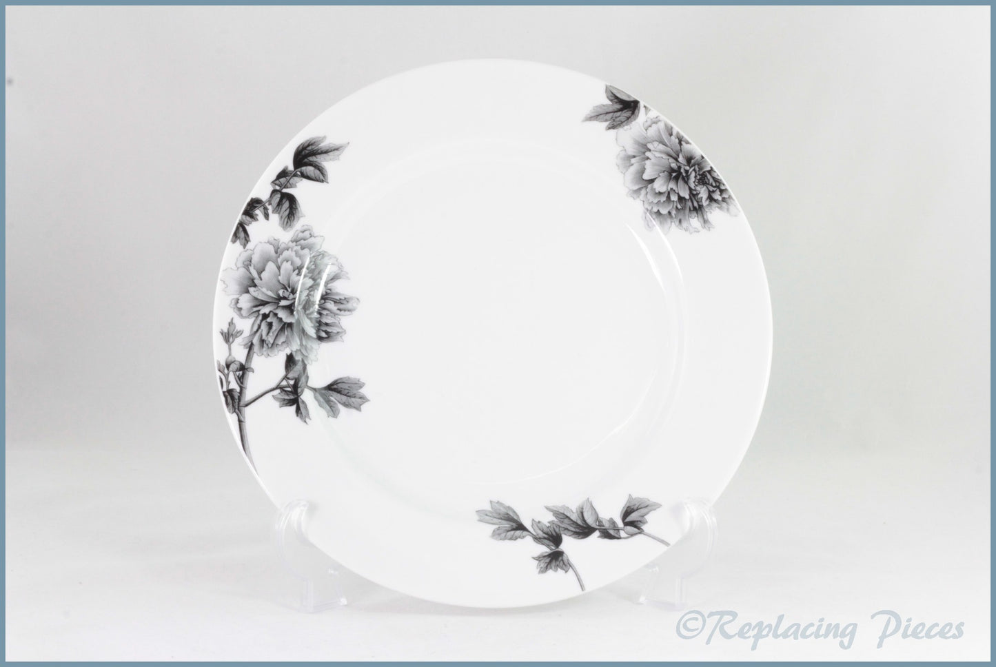 Royal Worcester - Black Peony - Dinner Plate