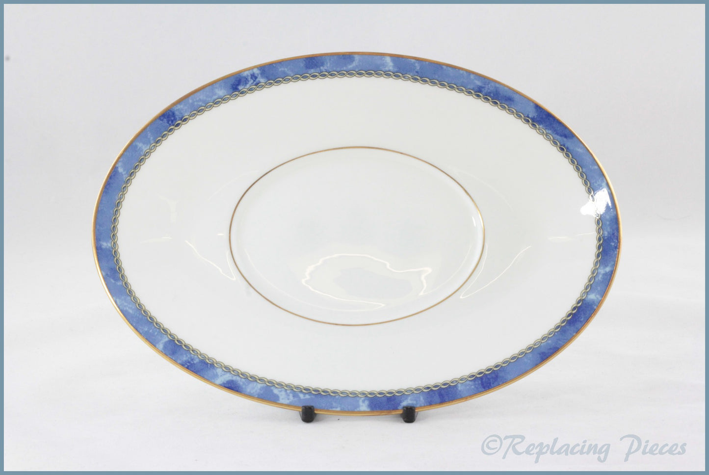 Royal Worcester - Medici (Blue) - Gravy Boat Stand