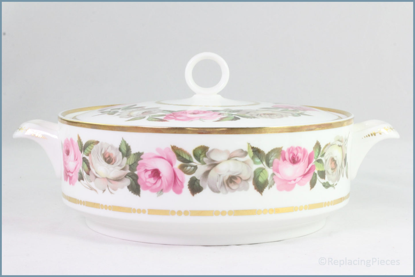 Royal Worcester - Royal Garden (Dot/Dash) - Lidded Vegetable Dish