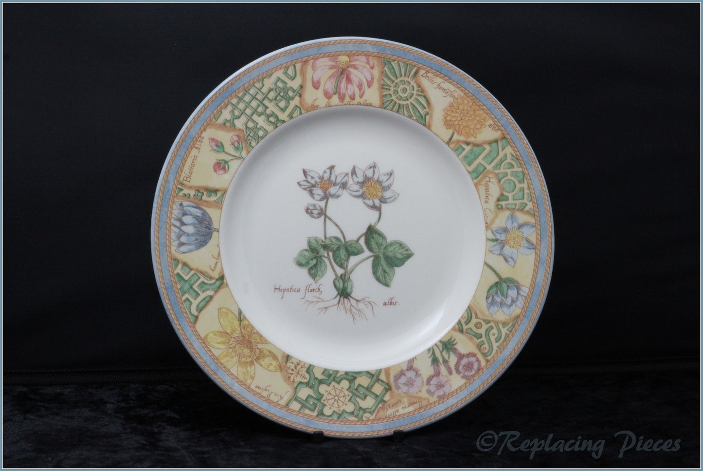 Wedgwood - Garden Maze - 8 1/4" Salad Plate (Blue Flower)