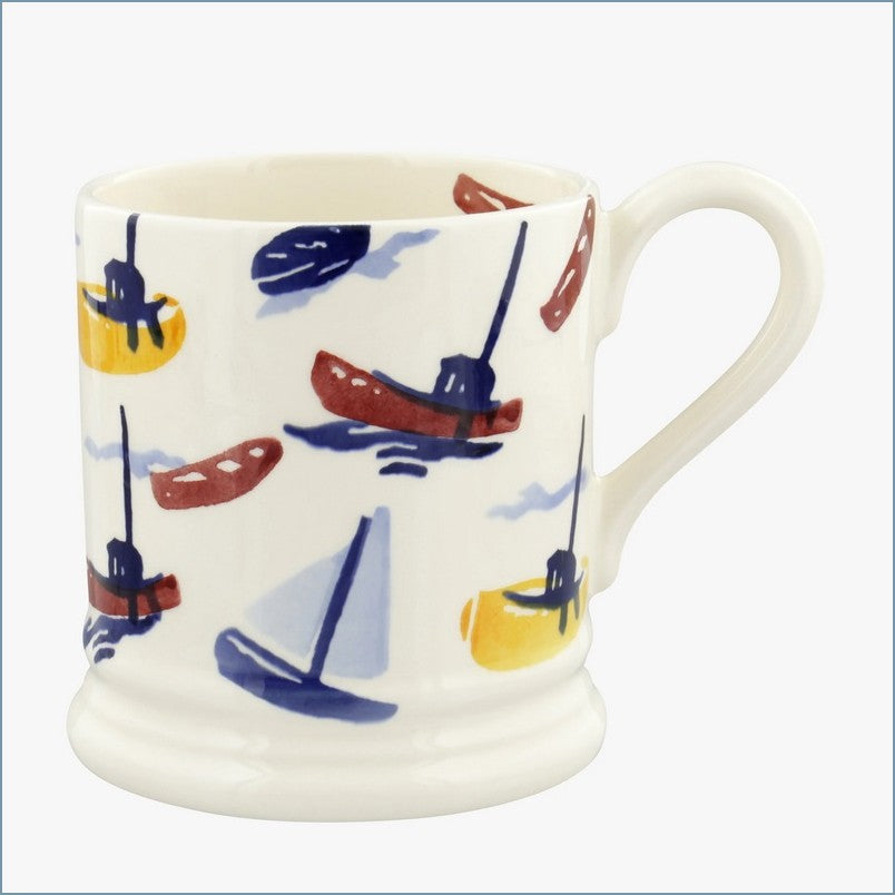 Emma Bridgewater - Shoreline 'Scattered Boats' - 1/2 Pint Mug