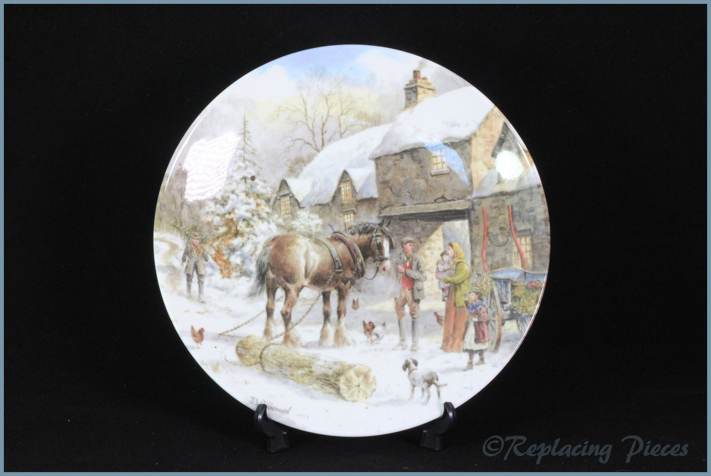 Royal Doulton - A Christmas Village - The Yule Log