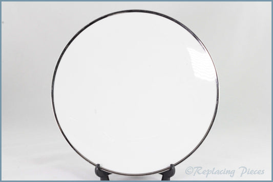 Thomas - White With Thick Silver Band - 8 1/4" Salad Plate