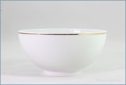 Thomas - White With Thin Gold Band - 5 1/2" Noodle Bowl
