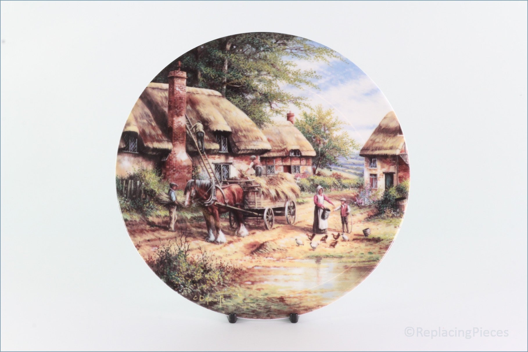Wedgwood - Country Days - Mending The Thatch (no.5) – ReplacingPieces
