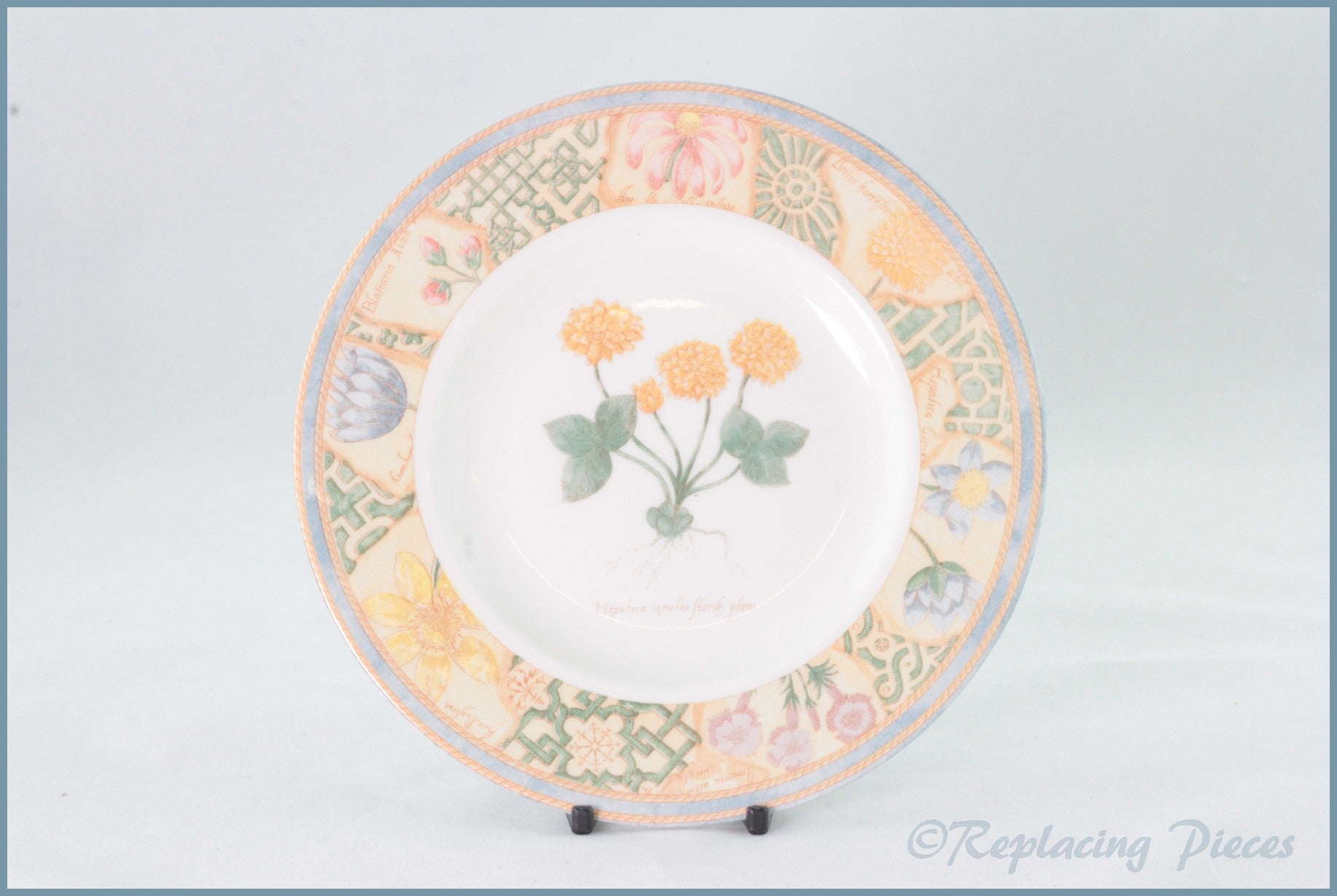 Wedgwood - Garden Maze - 7 1/4" Side Plate (Yellow Flower)