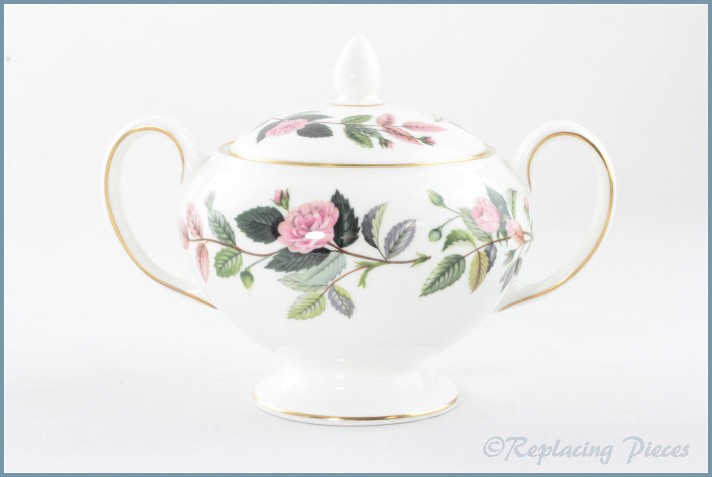 Wedgwood - Hathaway Rose - Lidded Sugar Bowl