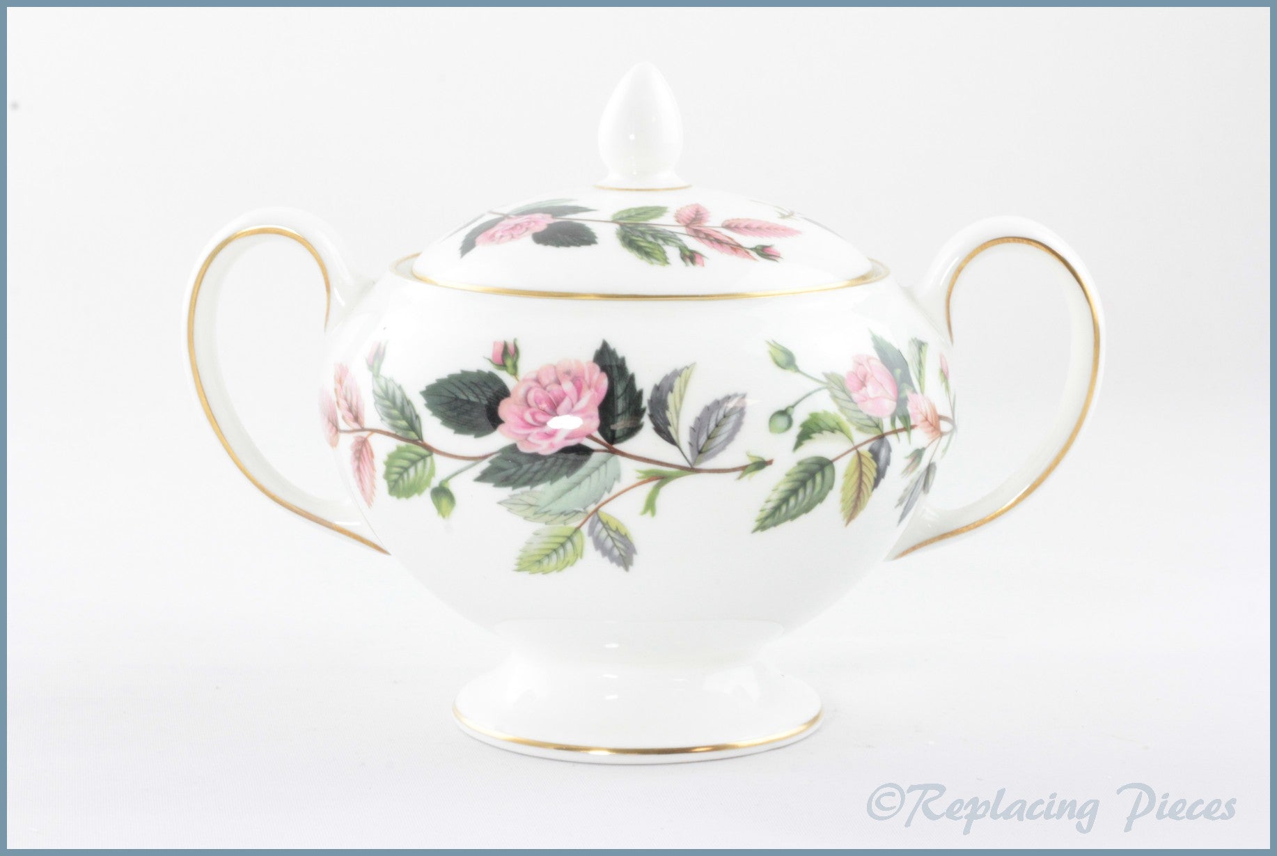 Wedgwood - Hathaway Rose - Lidded Sugar Bowl
