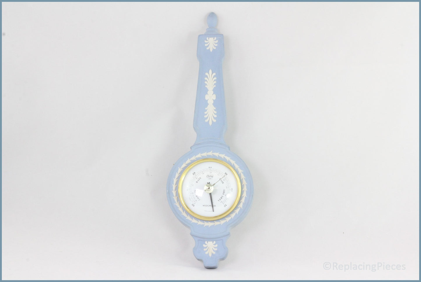 Wedgwood - Jasperware (Pale Blue) - Barometer