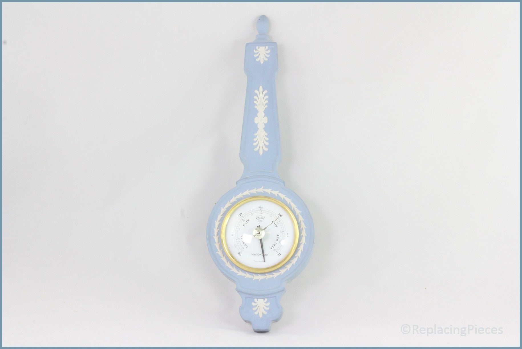Wedgwood - Jasperware (Pale Blue) - Barometer