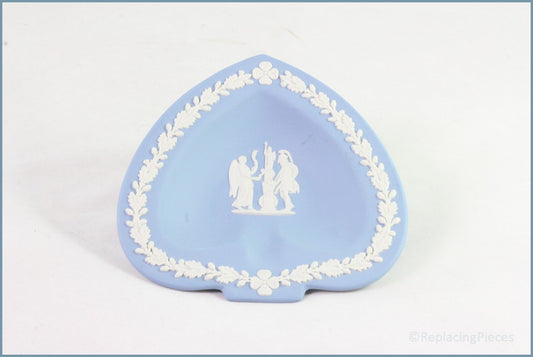 Wedgwood - Jasperware (Pale Blue) - Card Suits Pin Tray - Spades