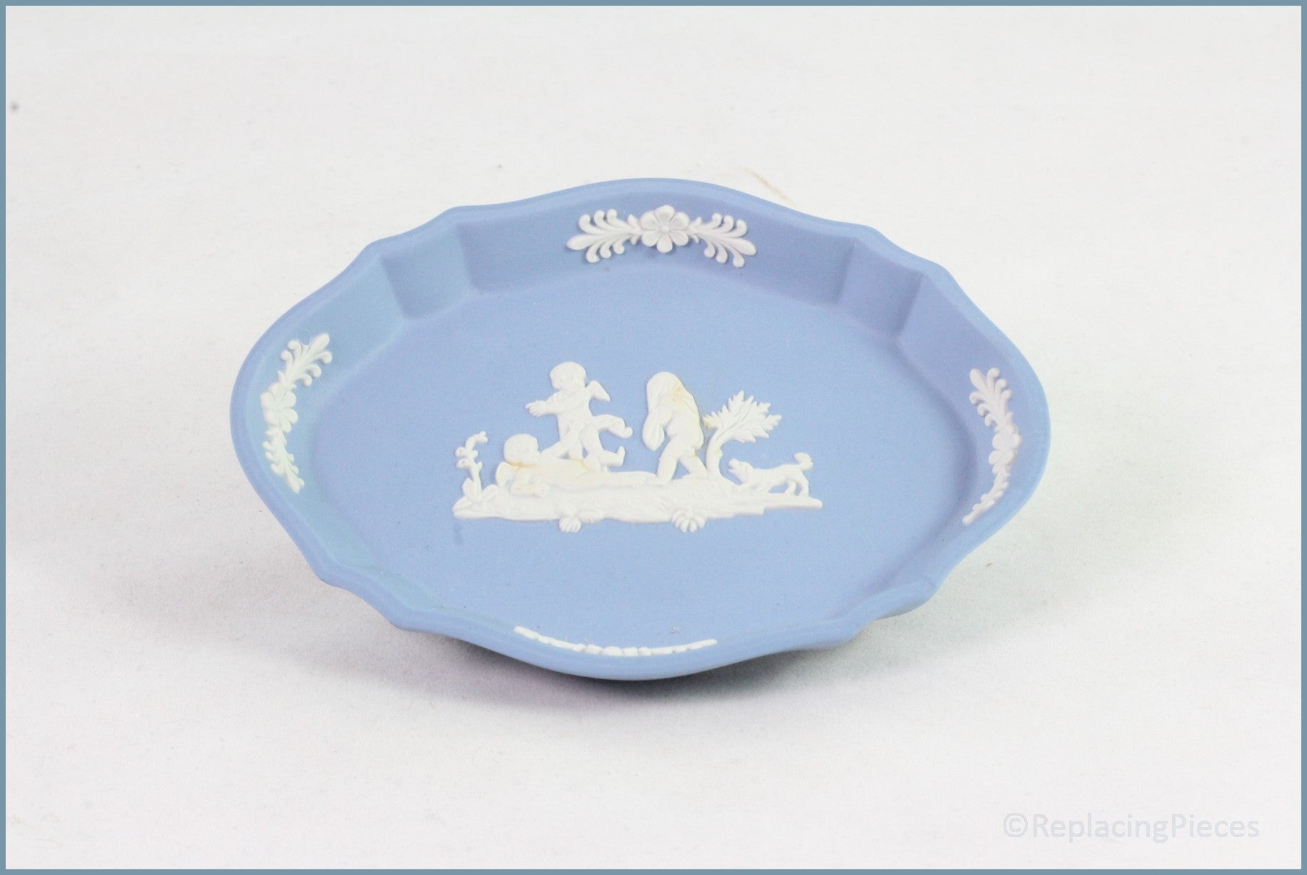 Wedgwood - Jasperware (Pale Blue) - Pin Tray (no.1)