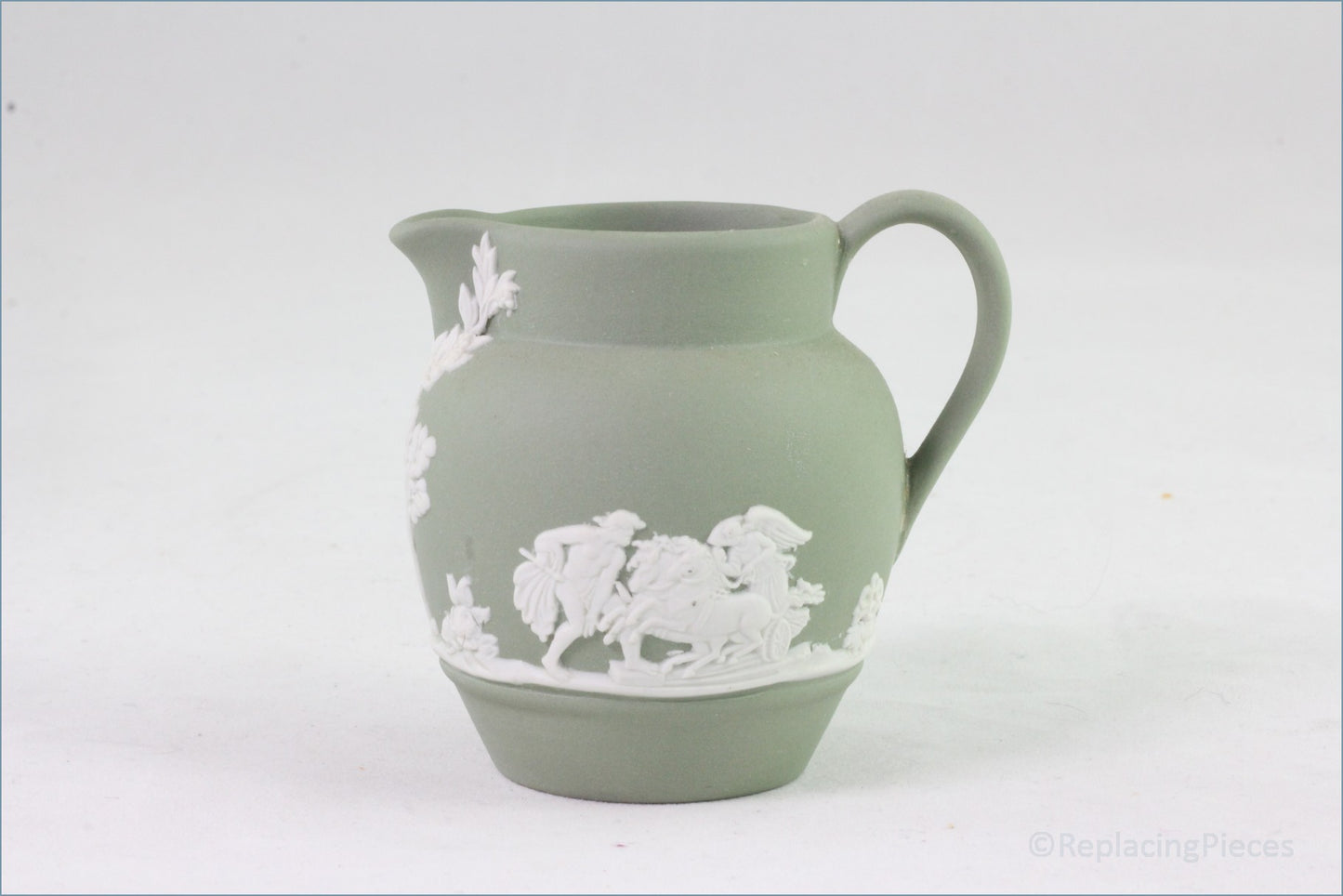 Wedgwood - Jasperware (Sage Green) - Miniature Jug