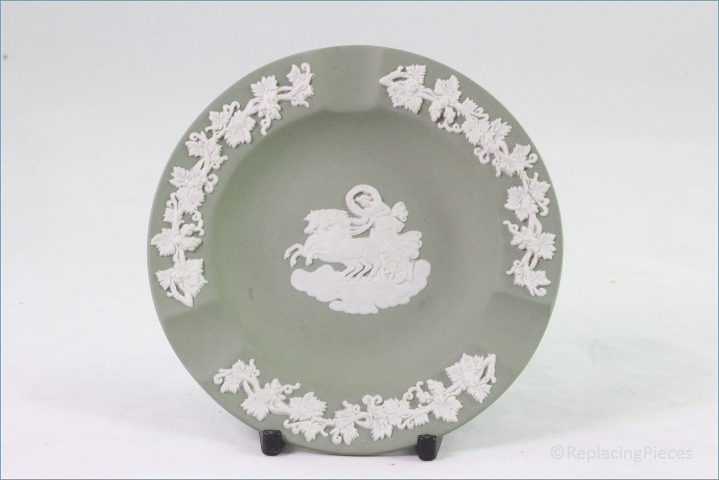 Wedgwood - Jasperware (Sage Green) - Ashtray (3 Rests)