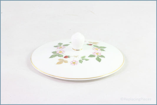 Wedgwood - Wild Strawberry - Lid ONLY To Round Petal Box