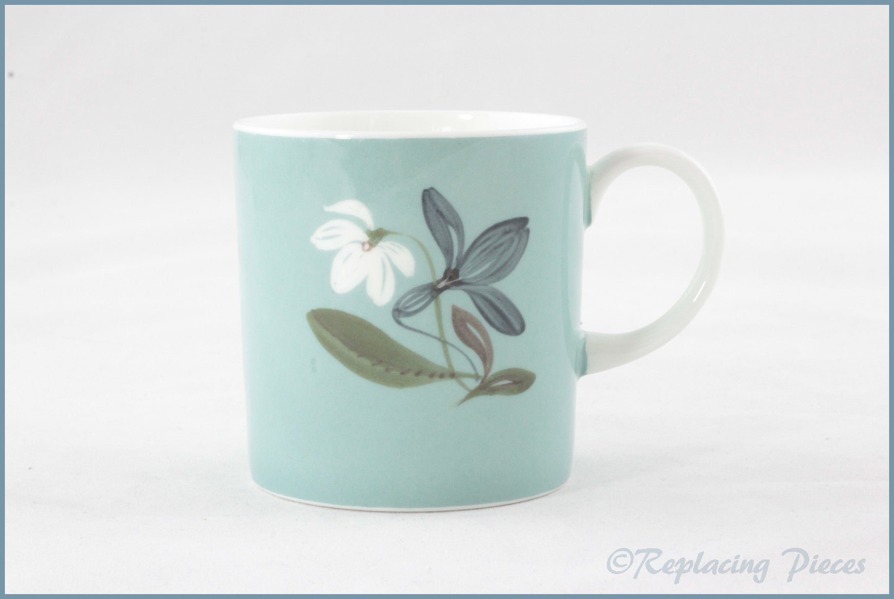 Wedgwood (Susie Cooper) - Flower Motif (Series B) - Coffee Can (Light Blue)