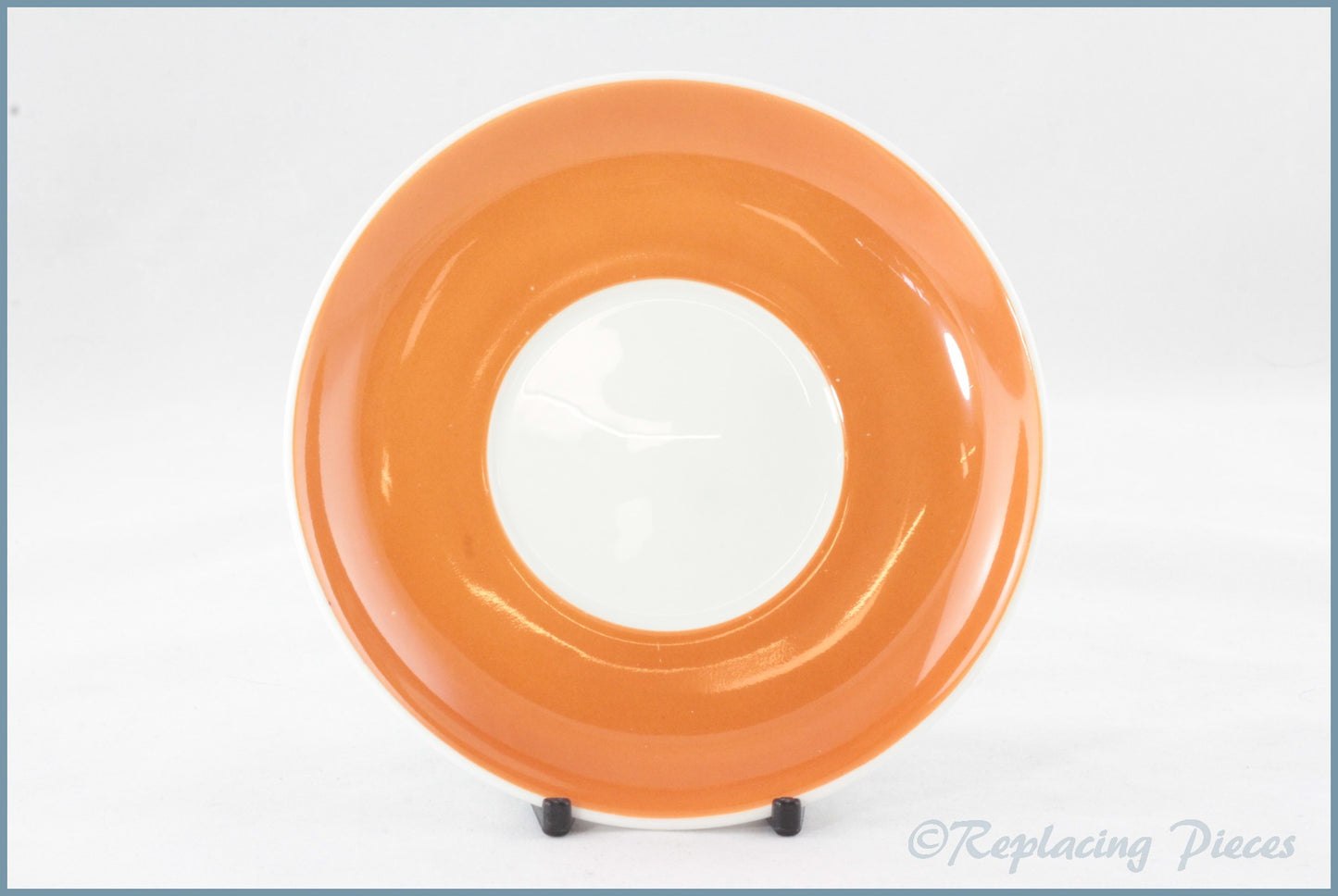 Wedgwood (Susie Cooper) - Flower Motif (Series B) - Coffee Saucer (Orange)