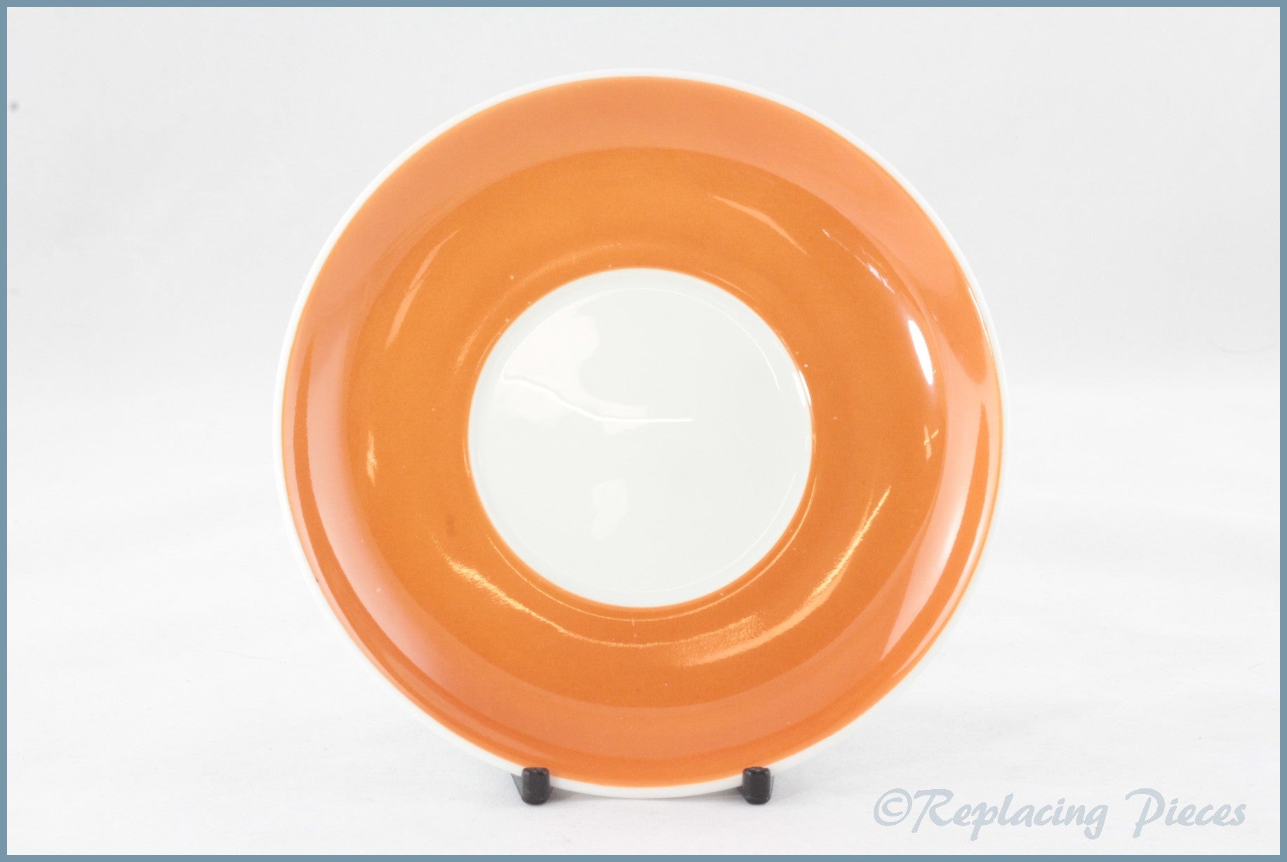Wedgwood (Susie Cooper) - Flower Motif (Series B) - Coffee Saucer (Orange)
