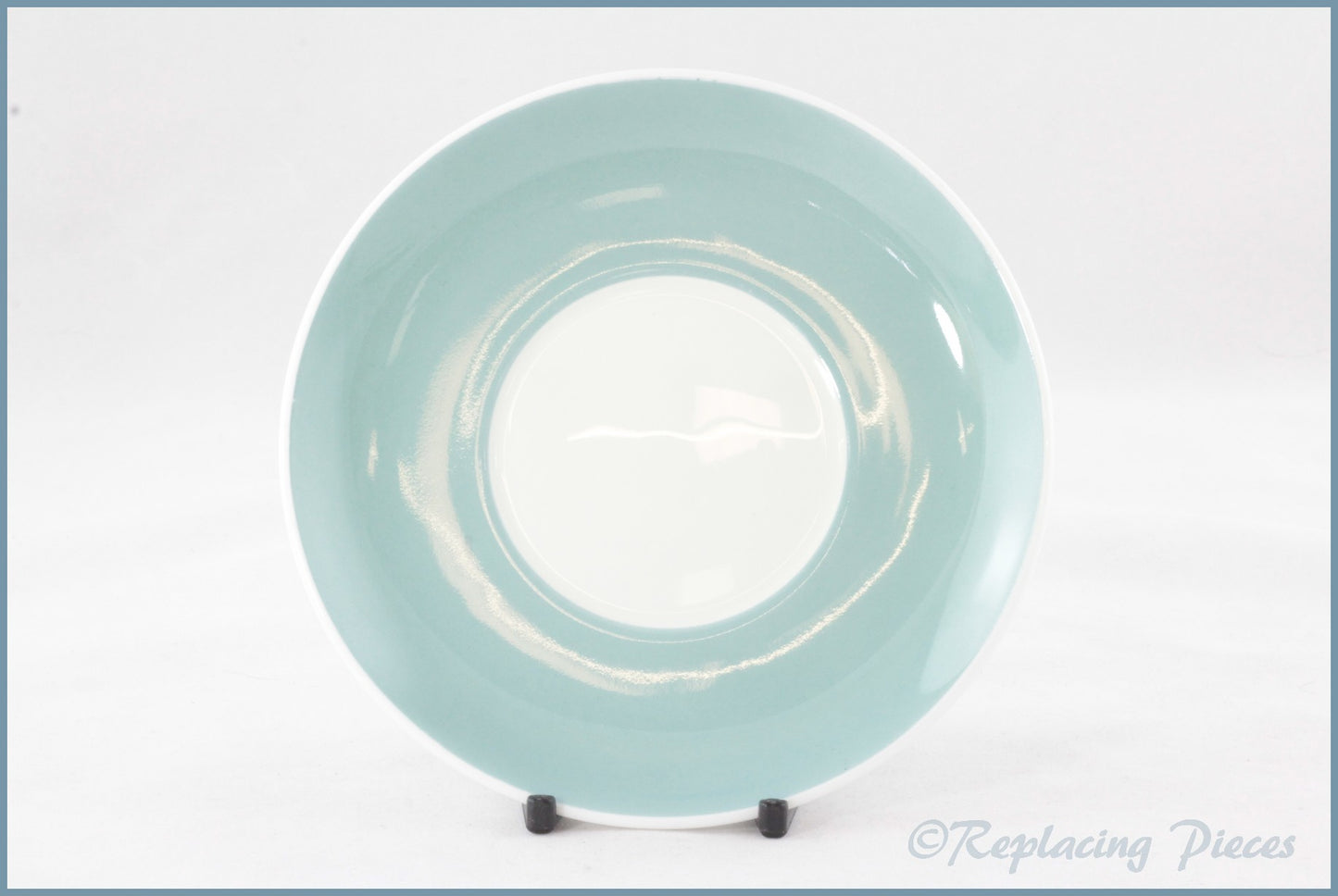 Wedgwood (Susie Cooper) - Flower Motif (Series B) - Coffee Saucer (Light Blue)