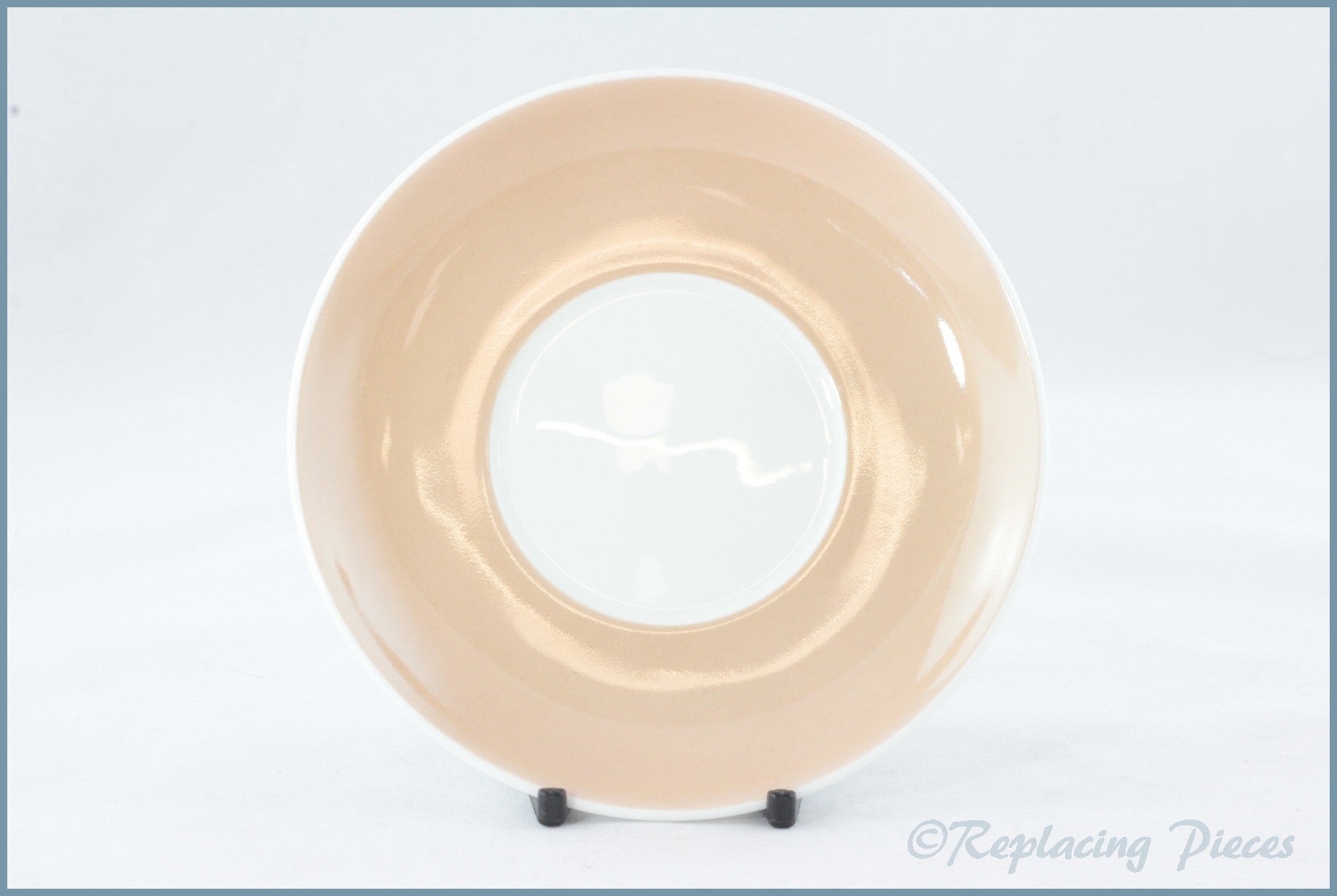 Wedgwood (Susie Cooper) - Flower Motif (Series B) - Coffee Saucer (Peach)