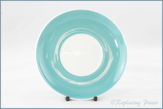 Wedgwood (Susie Cooper) - Flower Motif (Series B) - Coffee Saucer (Turquoise)