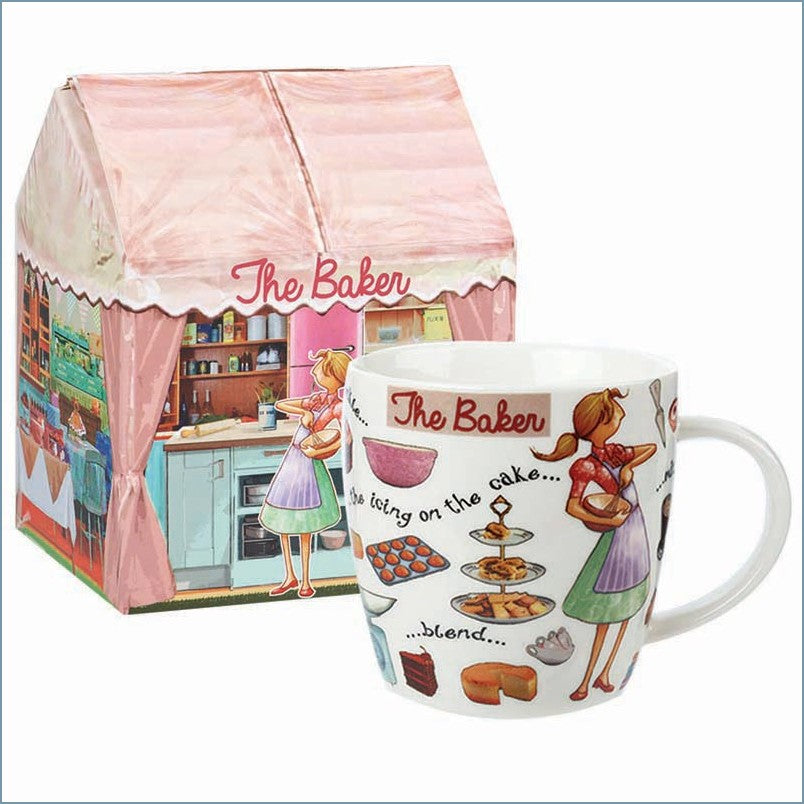 Queens By Churchill - At Your Leisure - The Baker Mug In Giftbox - New