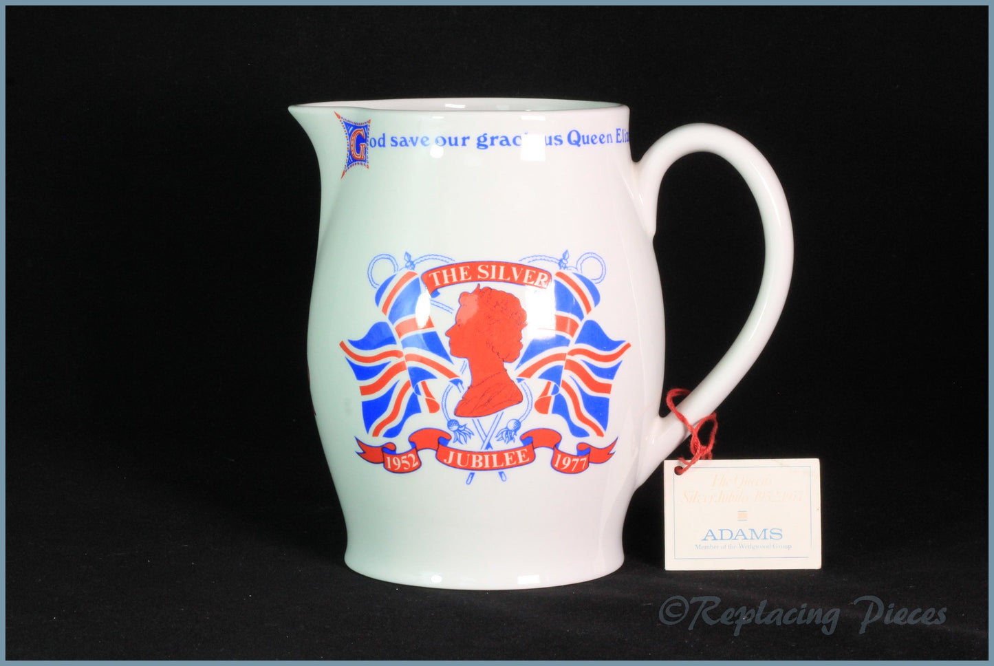 Adams - Queens Silver Jubilee - 1 1/2 pint Jug