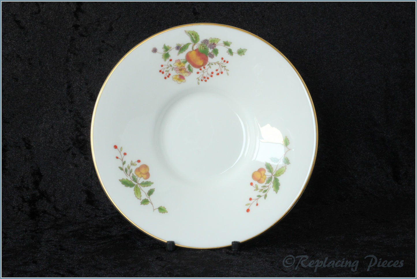 Coalport - Wenlock Fruit (Gold Edge) - Breakfast Saucer