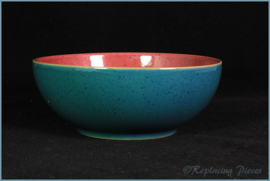 Denby - Harlequin - Cereal Bowl (Red Interior - Green Exterior)