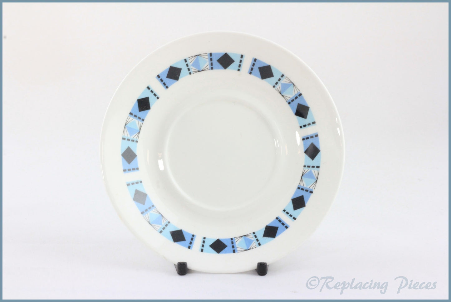 Royal Adderley - Masquerade - Coffee Saucer (Blue)